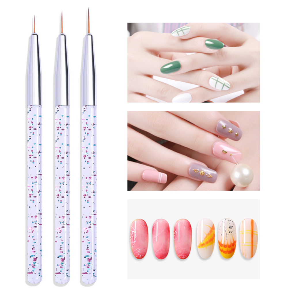 Correction Pen Fine - LINMANDA 3-teiliges Nail-Art-Stift-Set, Nagelkunststift mit feiner