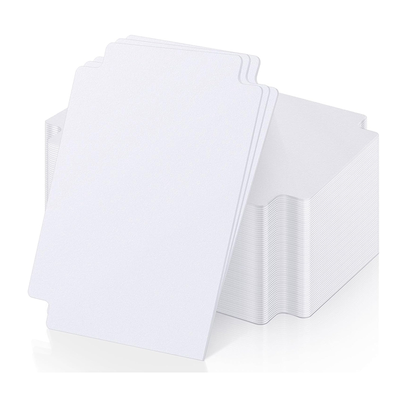 Card Index Box - AT21-Blanko-Kartenbox, 120 Stück, Sammelkarten-Trennblätter, Kartensortiertablett, Kartentrenner