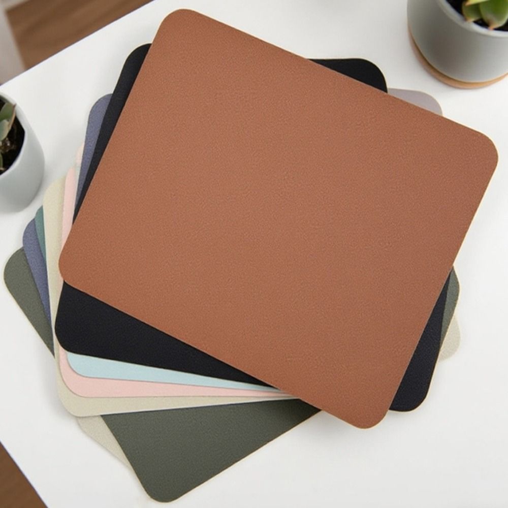 Leather Desk Pad - Strapazierfähiges Leder-Mauspad, verschleißfest, kratzfest, Gaming-Schreibtischunterlage, rutschfest,