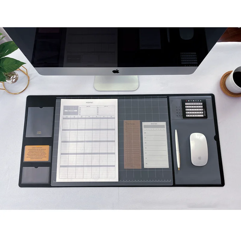Leather Desk Pad - Tragbarer Notizblock Großes Mauspad Gaming Wasserdichtes