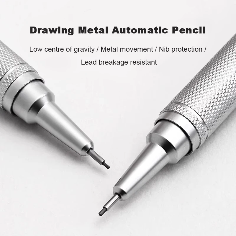 Mechanical Pencil 0.3 - Druckbleistift-Set aus Metall mit niedrigem Schwerpunkt,