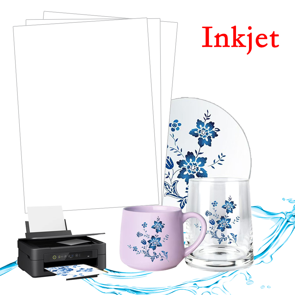 Ink Blotter Paper - A4 10/20 Stück Inkjet Waterslide Aufkleber