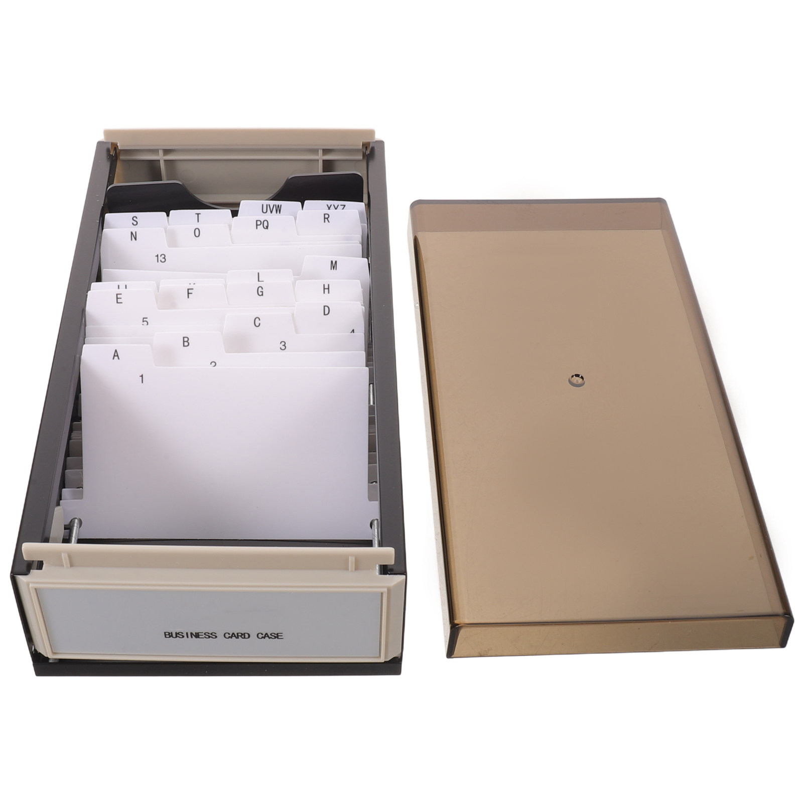 Card Index Box - Visitenkarten-Organizer, große Aufbewahrungsboxen, großer Ordner, Schreibtischbox,