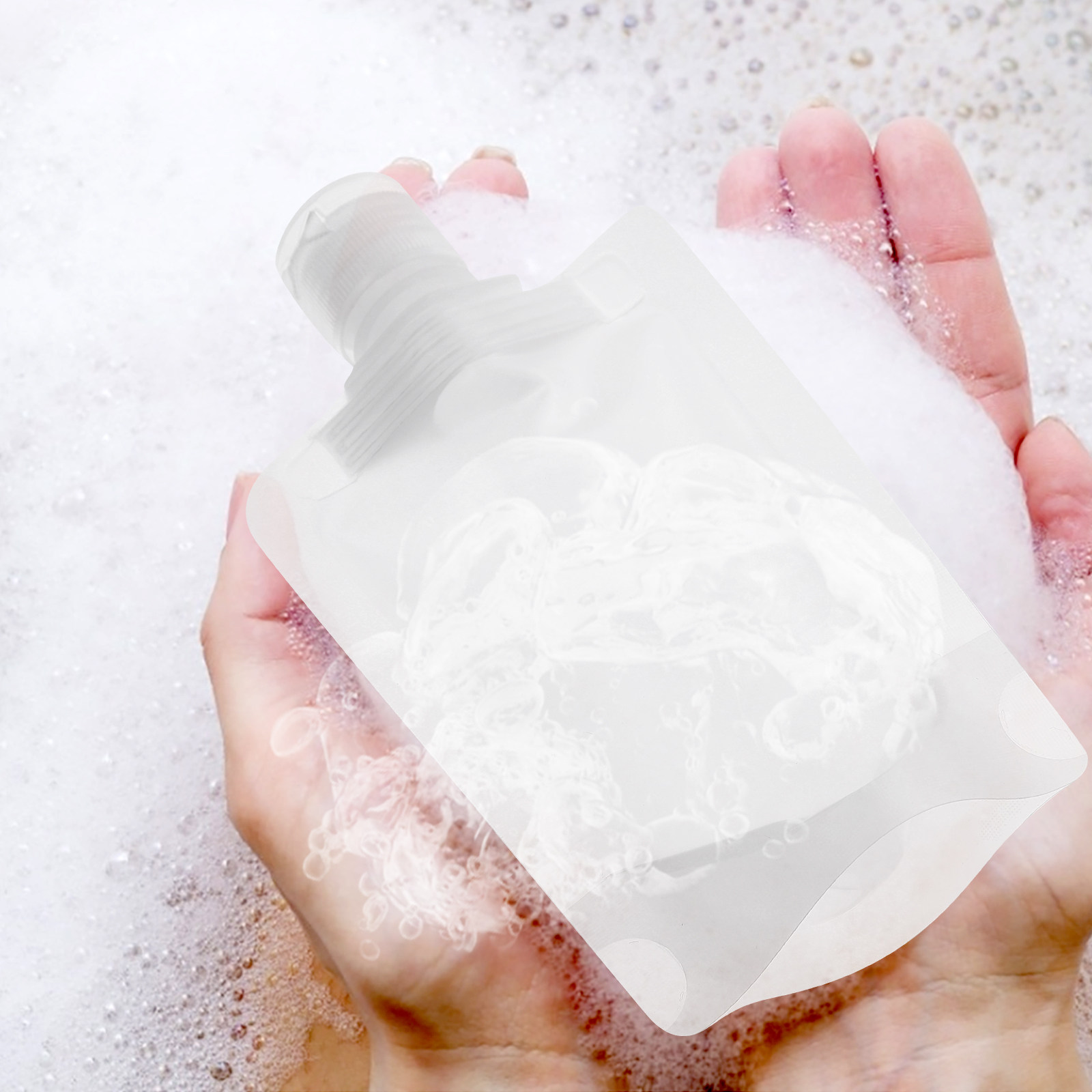 Gel Refill Pack - 1 Set Reise-Lotion-Aufbewahrungsbeutel, leere nachfüllbare Quetschbeutel,