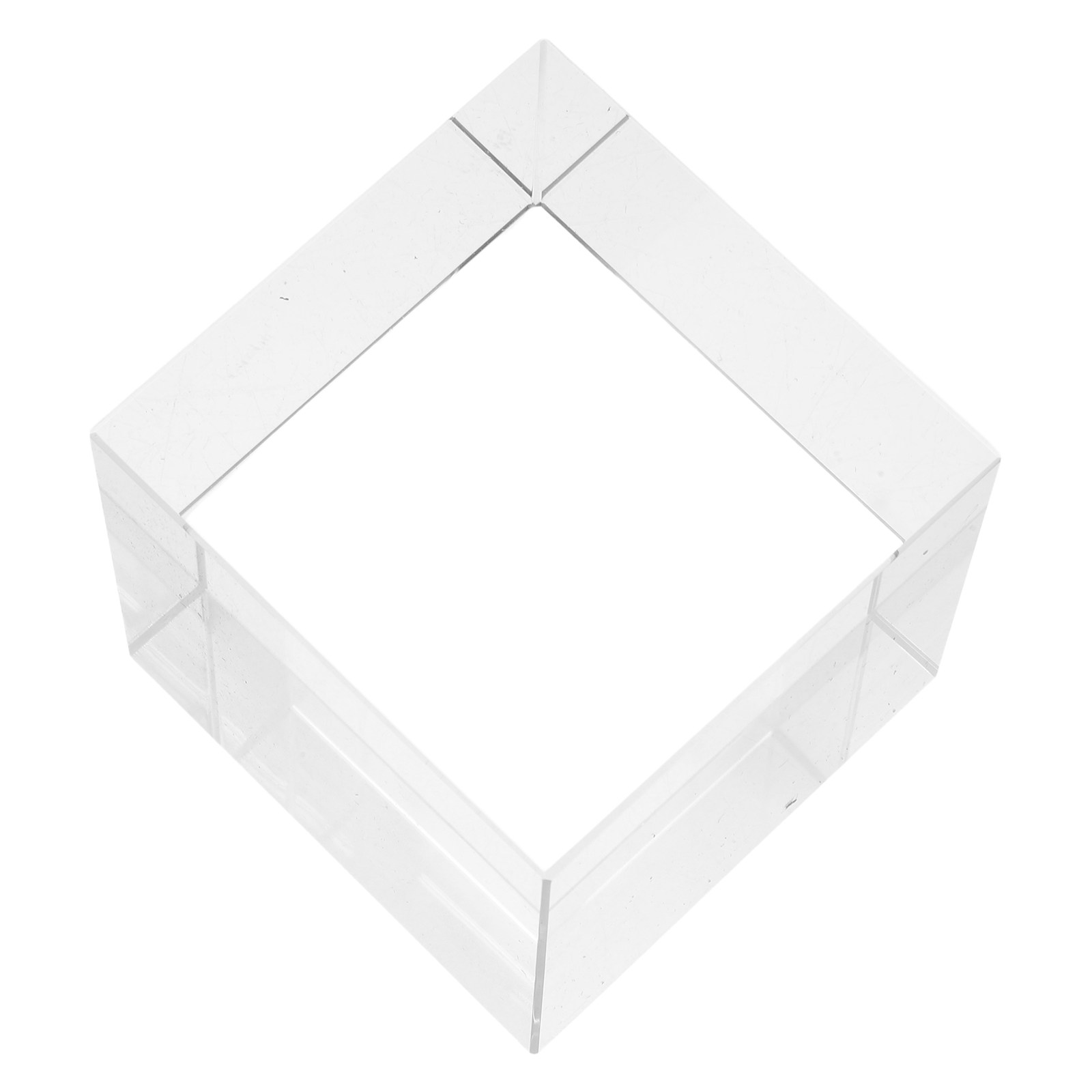Book Weight Glass - Klarer quadratischer Kristall-Briefbeschwerer, schwerer Glasblock, dekoratives
