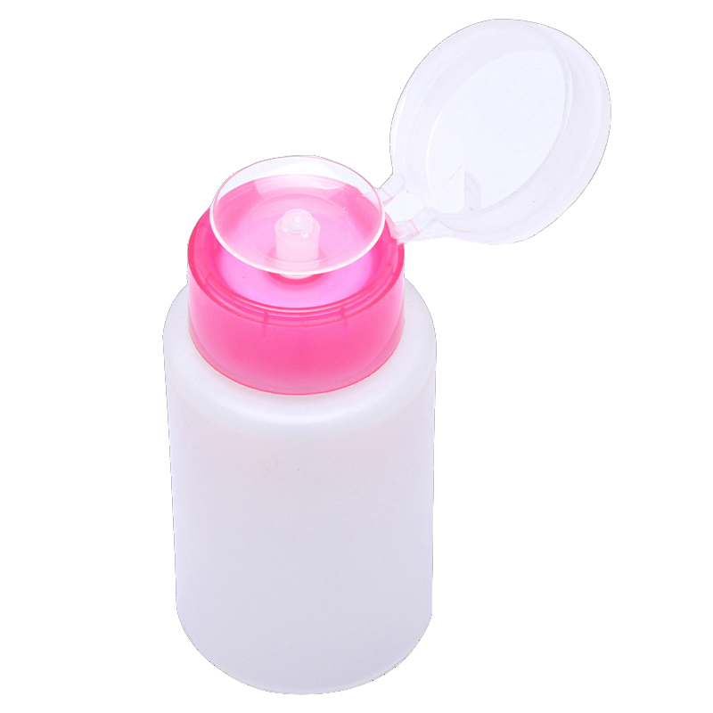 Gel Refill Pack - Leere Nail Art Nagellack-Reinigungsflasche, transparenter Pumpspender,
