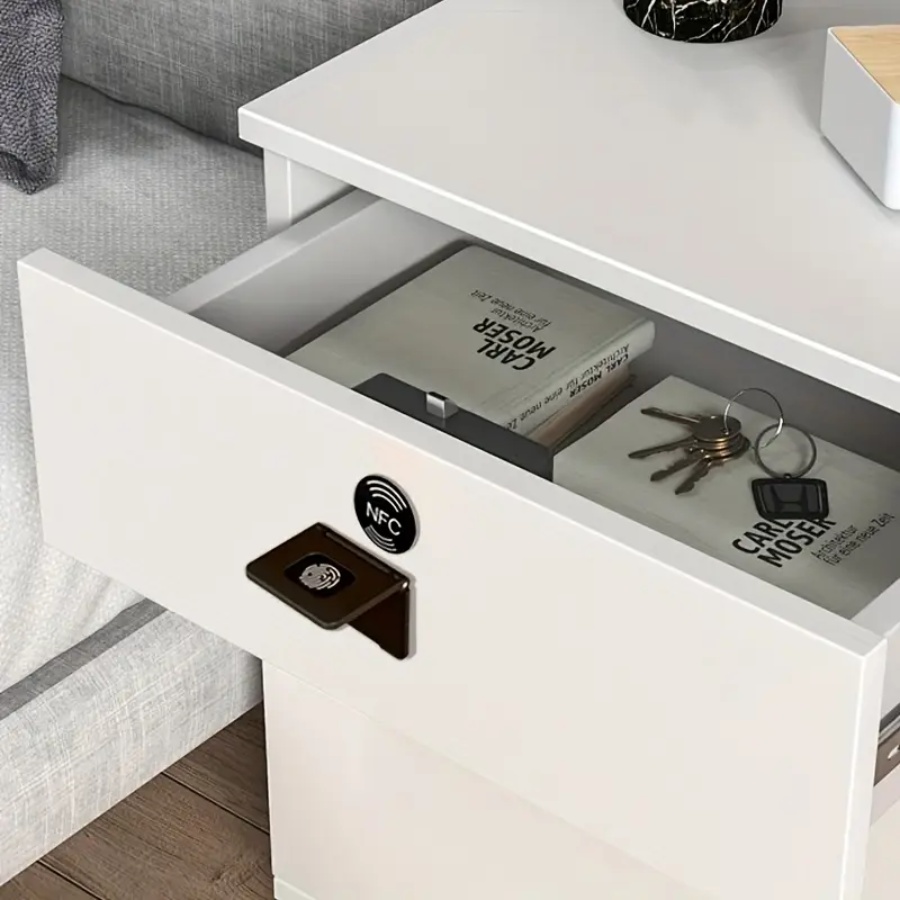 Card Index Box - NFC Schubladentürschloss, unsichtbarer elektronischer Schrank, Holzschloss,
