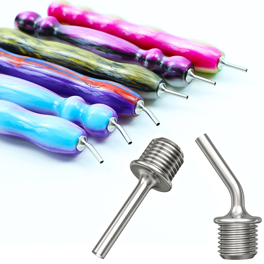 Correction Pen Fine - Ultrafeine abgewinkelte Diamantmalerei-Bohrspitze, feiner Metall-Ersatzkopf, universelles