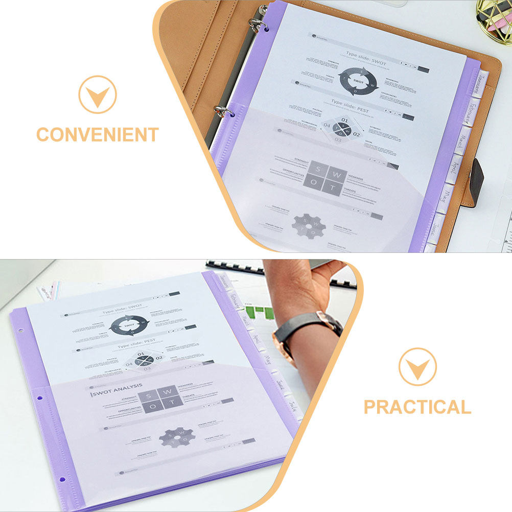 2 Sets Transparente PP A4-Ordn – Tab Divider A4 Bewertung und Preis