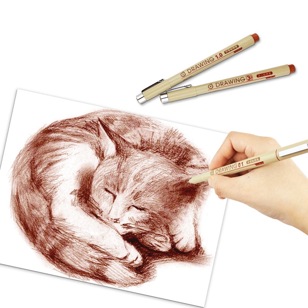 Braune und schwarze Mikrostift – Archive Box Set Bewertung und Preis