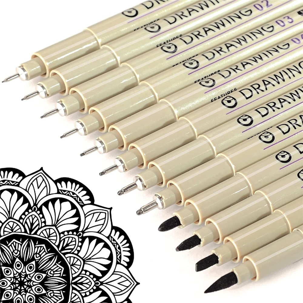 Braune und schwarze Mikrostift – Archive Box Set Bewertung und Preis