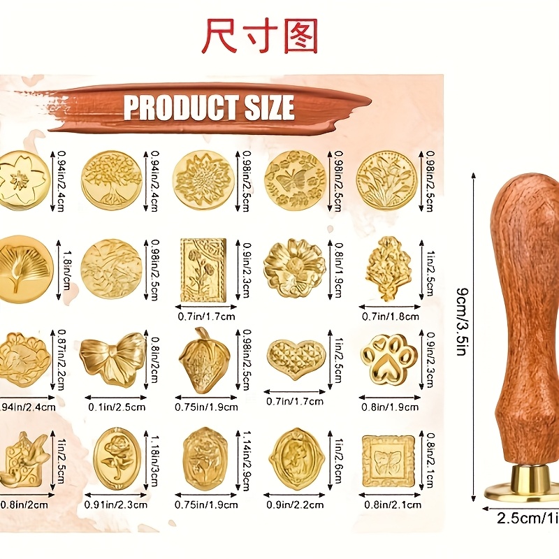 21-teiliges Wachssiegel-Set mi – Wax Seal Stamp Set Bewertung und Preis