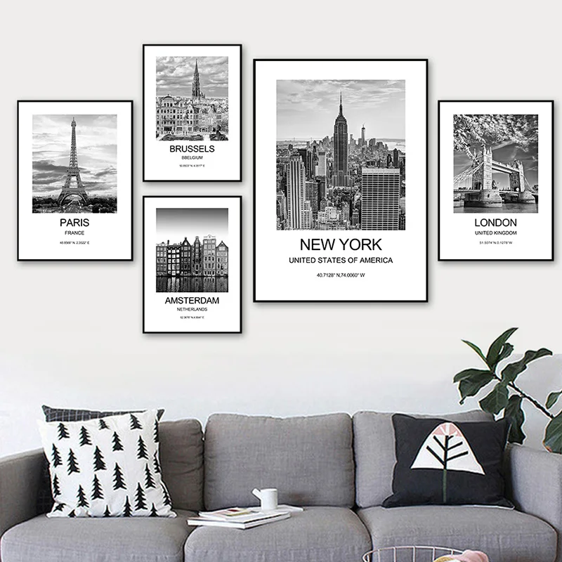 Stadtplakat New York London Pa – Ink Blotter Paper Bewertung und Preis