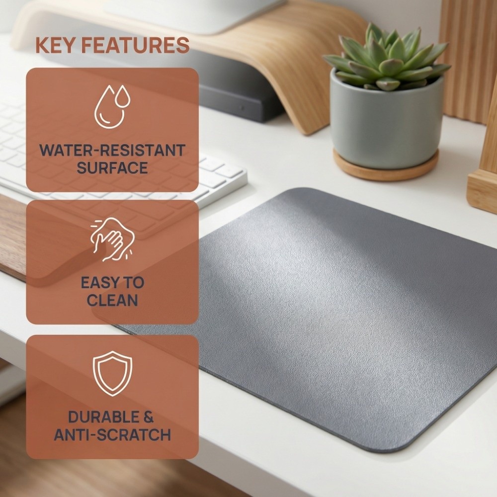 Strapazierfähiges Leder-Mauspa – Leather Desk Pad Bewertung und Preis