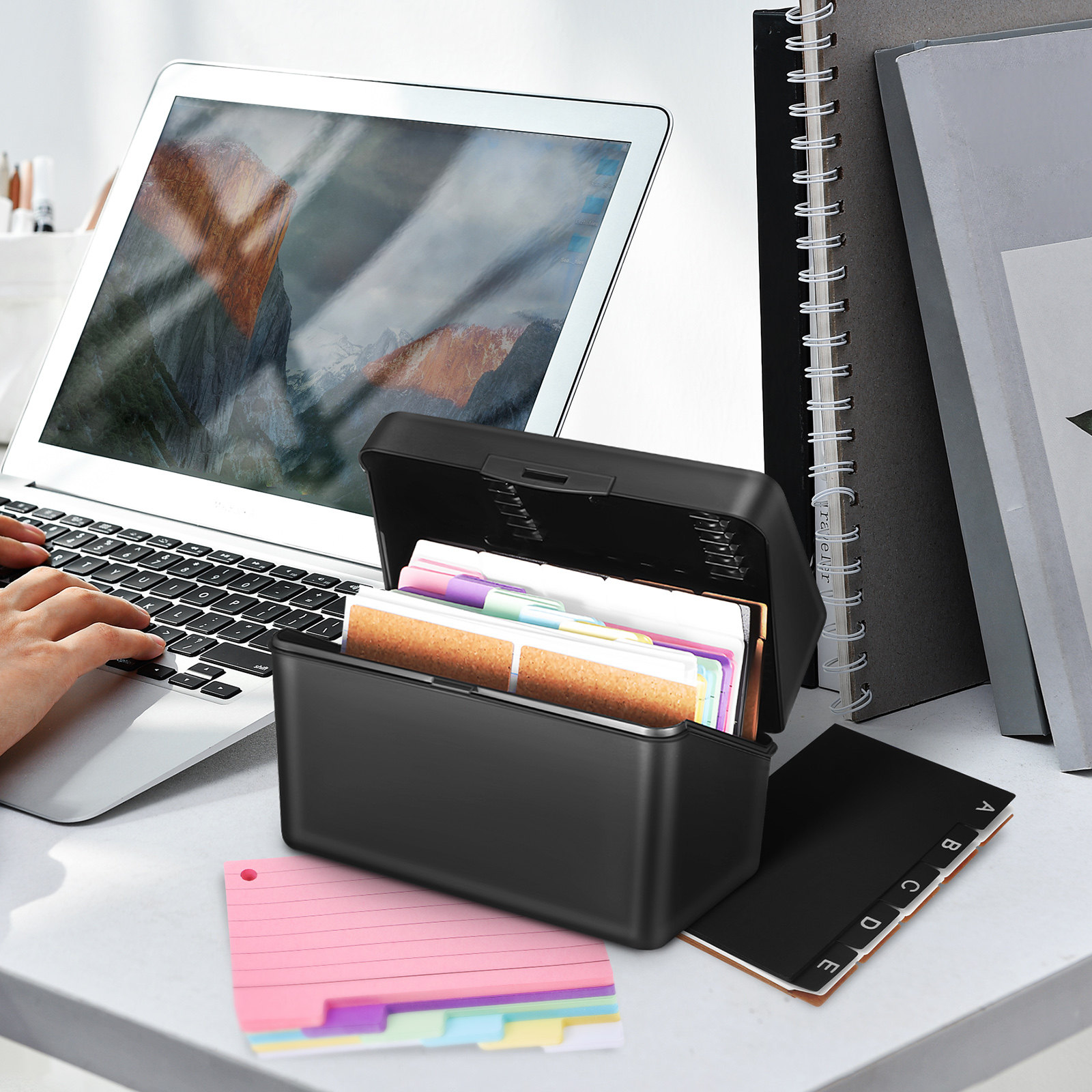 1 Set Desktop-Karten-Organizer – Card Index Box Bewertung und Preis