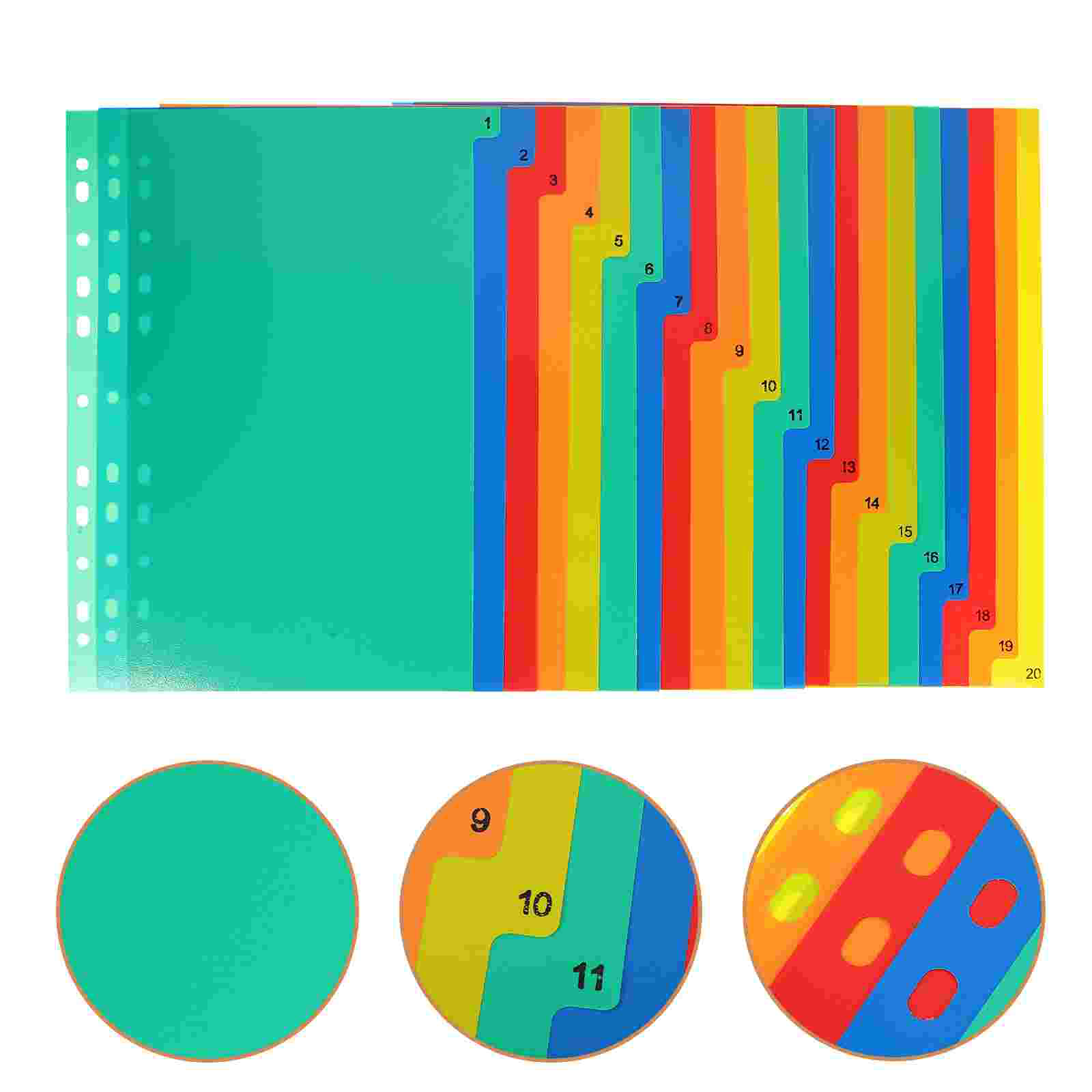 20 Stück A4 getrennte lose Blä – Tab Divider A4 Bewertung und Preis