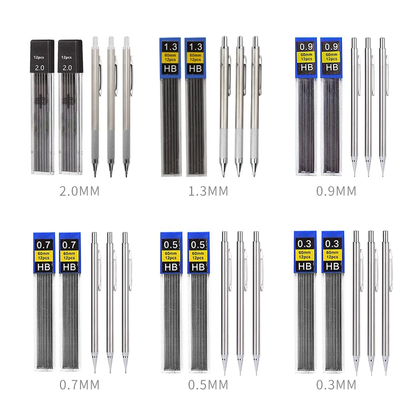 Vollmetall-Druckbleistift-Set  – Mechanical Pencil 0.3 Bewertung und Preis