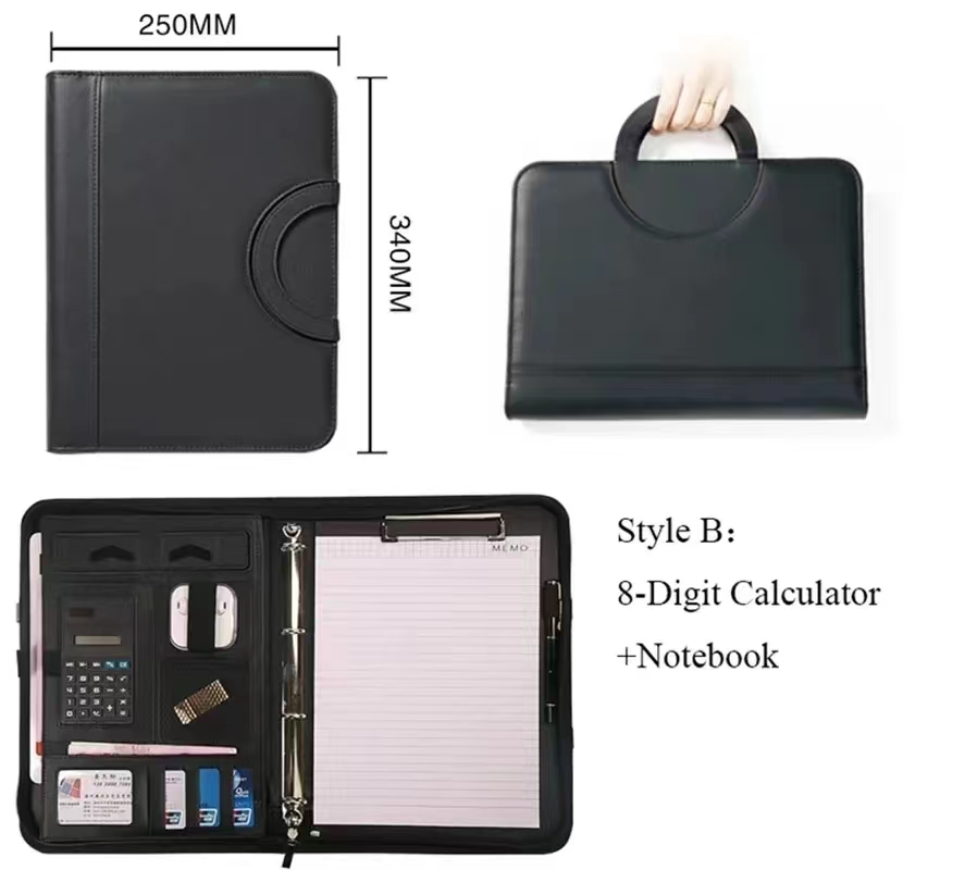 PU-Leder A4 Reißverschluss Tas – Binder A4 Lever Bewertung und Preis