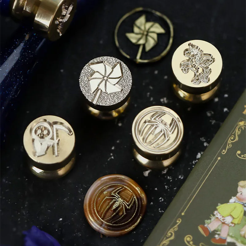 Wachssiegelstempel mit Mond- u – Wax Seal Stamp Set Bewertung und Preis