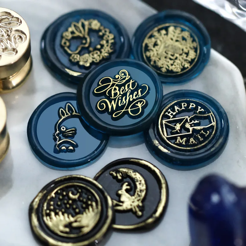 Wachssiegelstempel mit Mond- u – Wax Seal Stamp Set Bewertung und Preis