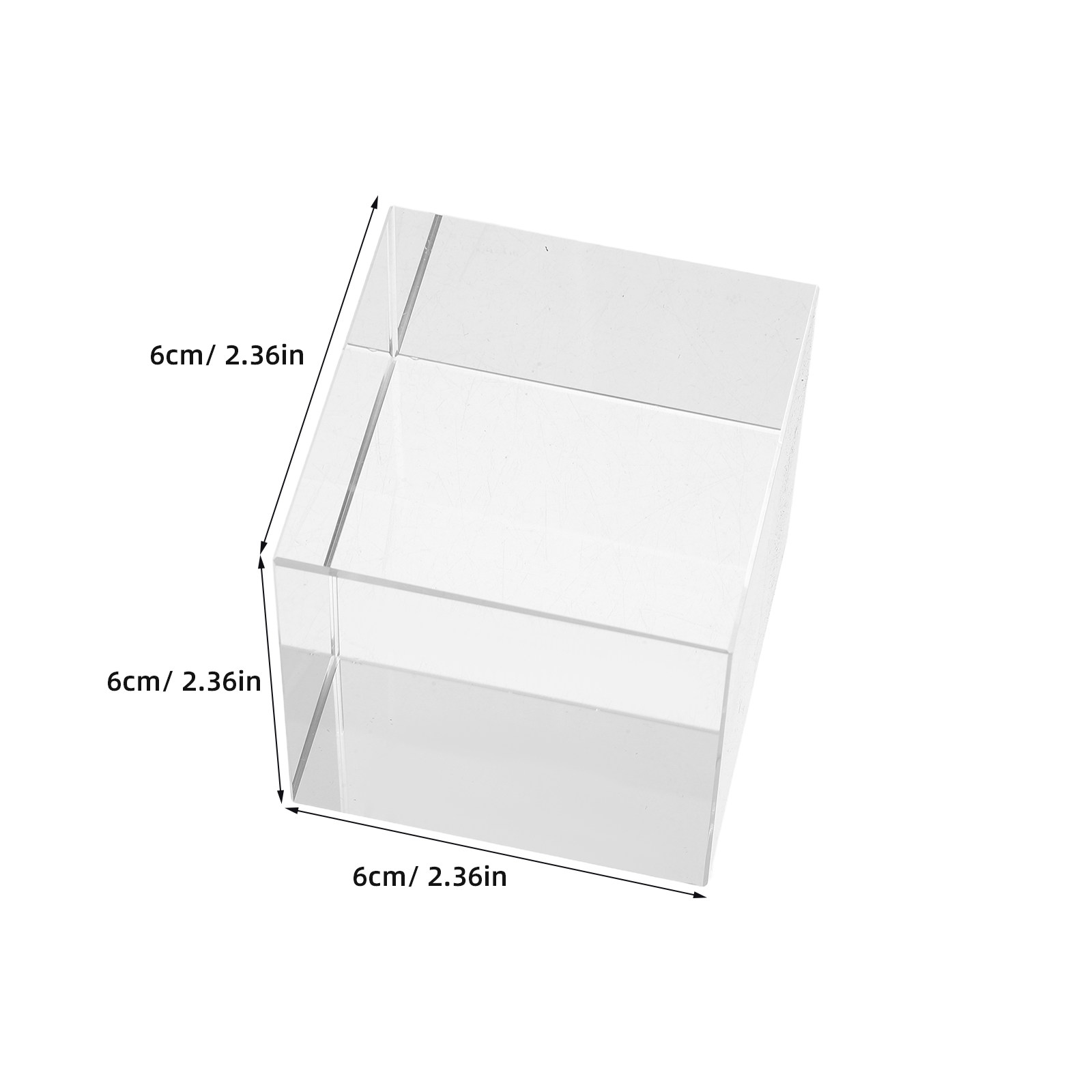 Klarer quadratischer Kristall- – Book Weight Glass Bewertung und Preis