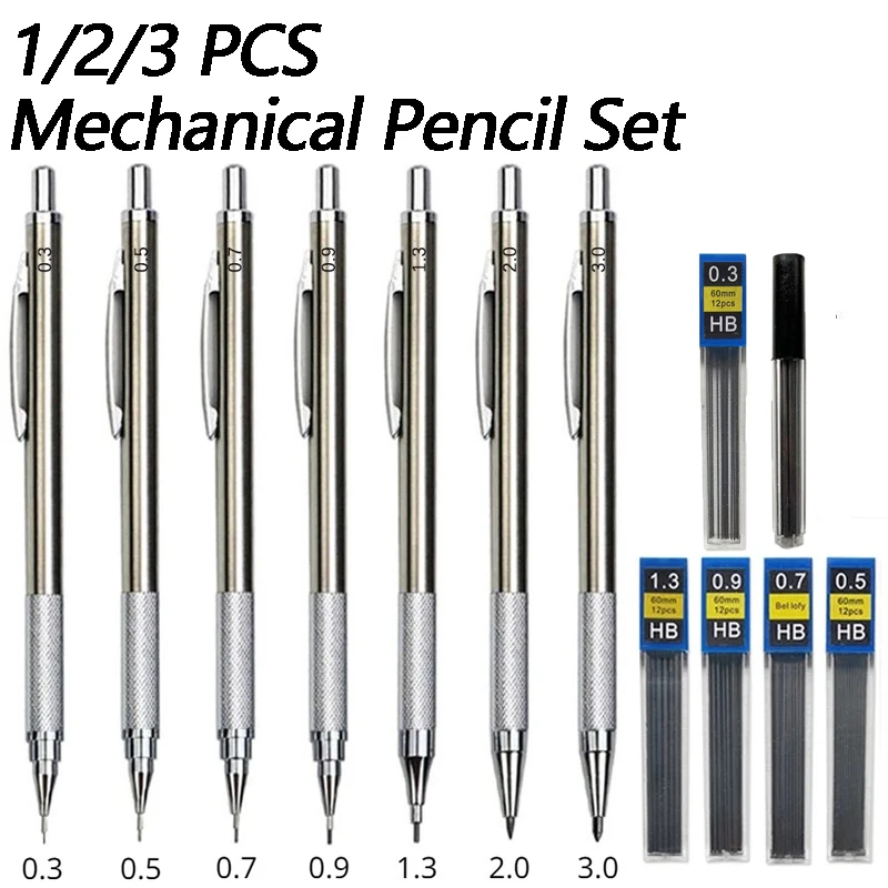 1/2/3 Stück Metall-Zeichenstif – Mechanical Pencil 0.3 Bewertung und Preis